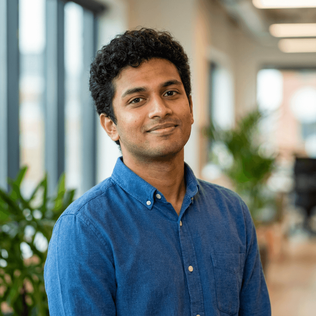 Vikram Singh, business owner, in a warehouse